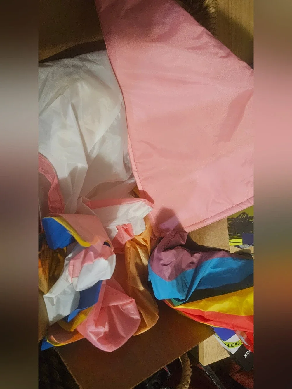 Blowup Riding Unicorn Costume With Princess Hat